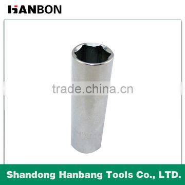 Professional 12.5mm Metric Hexagonal Deep Sockets with Mirror Surface