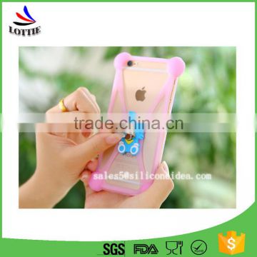 China manufacturer 3d silicone phone case universal Silicone Phone Holder