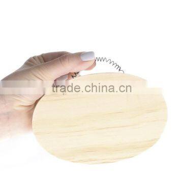 Mini Wood Handcrafts Oval Sign Decoration for Home photo-2