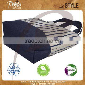 Comfort Handle Canvas Tote Bag From India photo-3