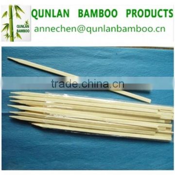 Disposable flat bamboo skewer