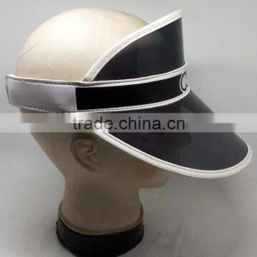 Hot Sale Custom PVC Sun Visor Cap Fashion Cheap Brim Vis Or Hats photo-3