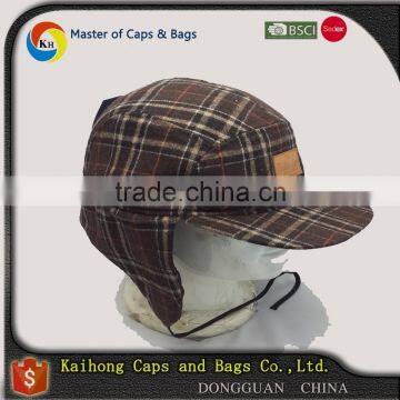 Winter Flat Visor Baseball Cap With Two Earflap Both Side/earflap Baseball Cap photo-3