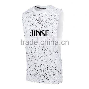 Trade assurance new style fashion men sleeveless tshirt ,men bodybulding fitted tshirt