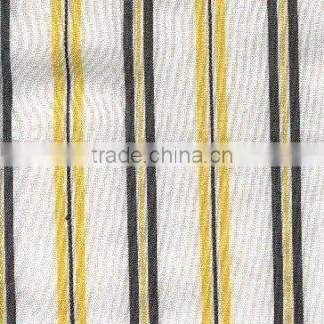 55%linen45% cotton stripe print fabric for linen shirt