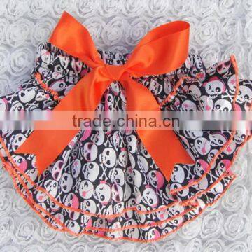 Hollaween bloomers for kids wholesale baby satin bloomer Kapu ruffle panties baby panties bloomer