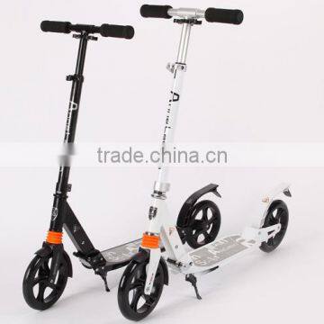 HSCK006 Outdoor adult self foot pedal folding bike cheap 200mm wheels kick scooter for sale