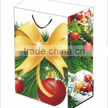 Paper Carrier Bag With New Year Designs Printed Glossy Finish photo-2