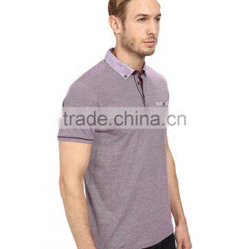2015 Latest Custom Mens Microfiber Polo Shirt From Factory Cheap Wholesale photo-2