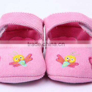 brand new baby girls dragfly pattern shoes 2014 new fashion baby shoes