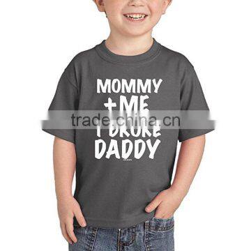 Mommy and me Kids t Shirts Custom 100% PreShrunk Cotton Blank Plain t Shirt Wholesale photo-5
