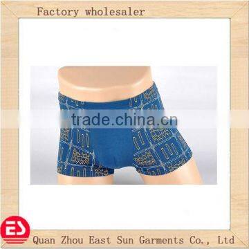 2014 fashion style Blue color bamboo big size men underwear