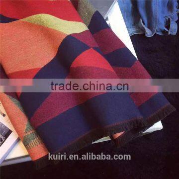 Winter Brand Women's Cashmere Scarf Plaid Oversized Double Faced Plaid Multifunction Thicken Warm Cape Shawl photo-6