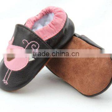 Wholesale Genuine Leather Soft Sole Sheepskin Girls Kids Shoes photo-4