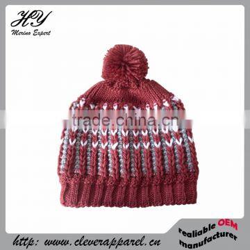 Best Selling Cheap Winter Pompom Knitted Hat photo-4