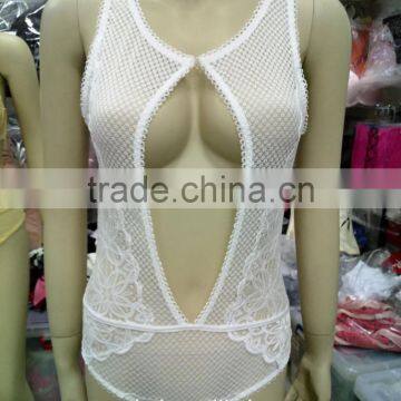 Ladies fashional design sexy backless transparent lace sexy lingerie