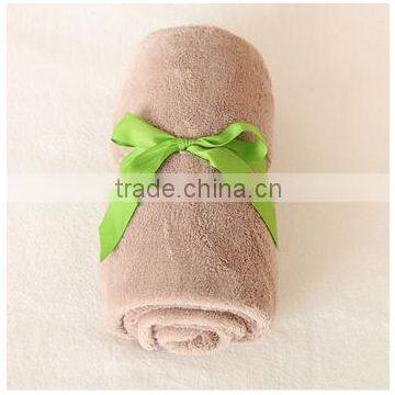 Wholesales Soft Plain Solid Shu Velveteen Blanket photo-2