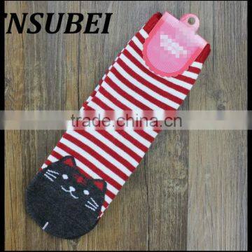 Cute Teen Girls Socks 3D Cat Socks Strip Socks photo-4