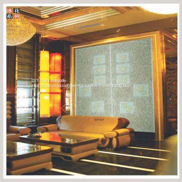 Decorative Glass Sliding Room Wall Dividers photo-2