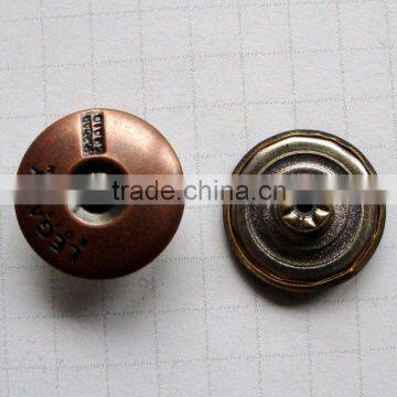 brass jean buttons