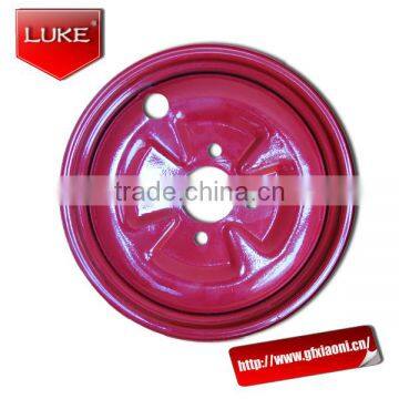 electric rickshaw iron rim 300-12/275-14 color front rim. hot sale black iron rim hub for bicycle rear axle