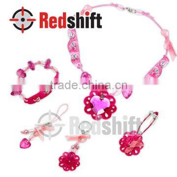 Make your stone Ruby fashion jewelry set kids project