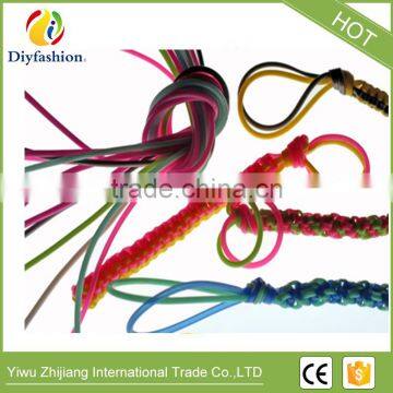 Hot Selling 1kg Each Roll DIY Round Hollow Knit Plastic PVC Scoubidou Strings photo-3