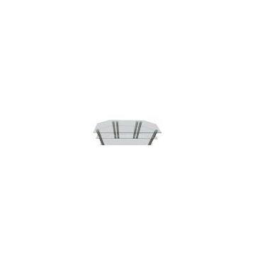 new style clear tempered glass tv stand