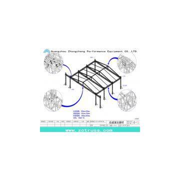 roof truss aluminum stage light truss performance concert screw truss