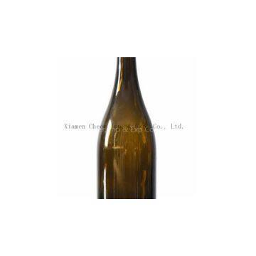 750ml Cork Finish Glass Burgundy Bottle(PT750-0070AG)