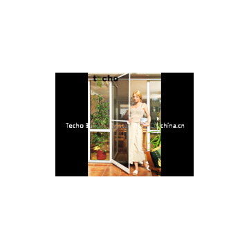 aluminum frame hinge screen mesh door