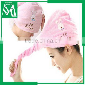 Hair towel wraps with button hair spa quick drying custom logo