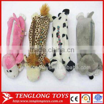 plush animal shape pen bag