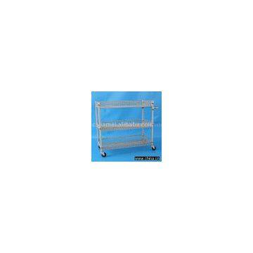 heavy-duty wire basket storage cart (II)