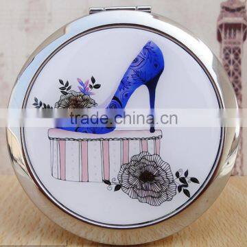 High Heel Shoe Compact Mirror Makeup X2 Magnification,DubaaFashion.com 2015