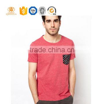 custom wholesale 100% cotton print soft pocket China manufactures t-shirts