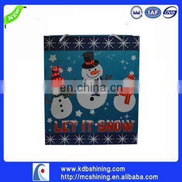 LED Light up Customized Christmas Gift Bags With Fiber Optic photo-4