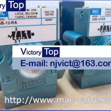 MAC 55B-12-RA электромагнитный клапан трехходовой