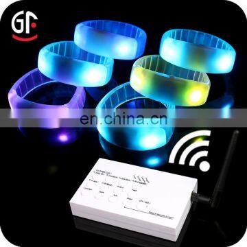 Event & Party Suppliers Logo Print 2 In 1 Function RFID Radio Remote Controlled LED Bracelets photo-3