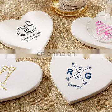 New Personalized Heart-Shaped drinking Stone Coaster and placemats Set