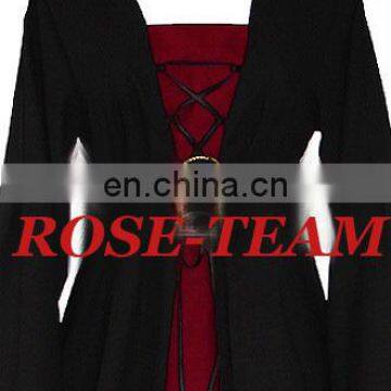 Rose Team-Free Shipping Custom-made Maroon Dress Medieval Victorian Dress Sexy Carnival Halloween Costume photo-3