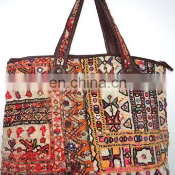 Banjara Hobo Bag Sari Patch Tote Bag Tribal Embroidered Handbag