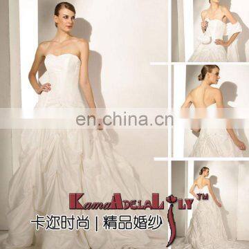 1463 Brand new products taffeta sweetheart neckline beading and ruffle wedding dress drop shipping wedding gowns prom dress 2015