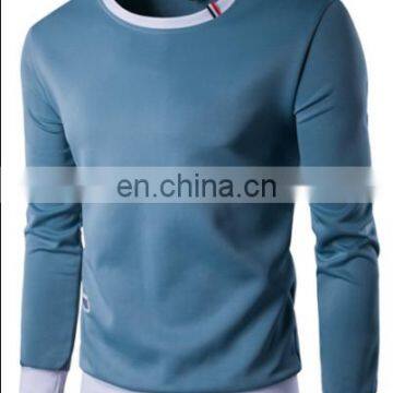 OEM Service Men's Hedging Sweater Long Sleeves Leisure Round Neck Solid Sweatshirt photo-2