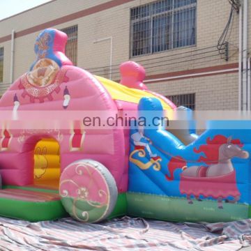 lovely inflatable carriage bouncers combo play station games for kids