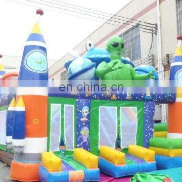 special inflatable ET combo play games/ inflatable slide and bounce castle rof kids