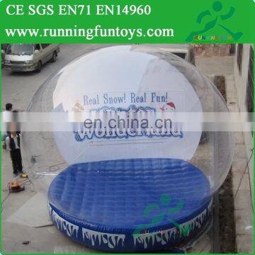 Popular Christmas Decoration Giant Air Blown Snow Globe, Outdoor Photo Snow Globe For Sale