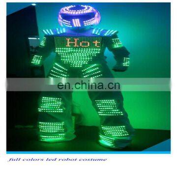 Break dancing LED costume LED robot suit with LED screen