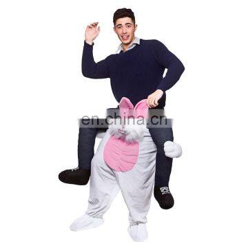 Funny Piggyback Ride On Pick Me Up Bunny Costume