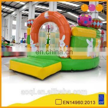 AOQI new design cute rabbit ball pool inflatable bouncer for kids